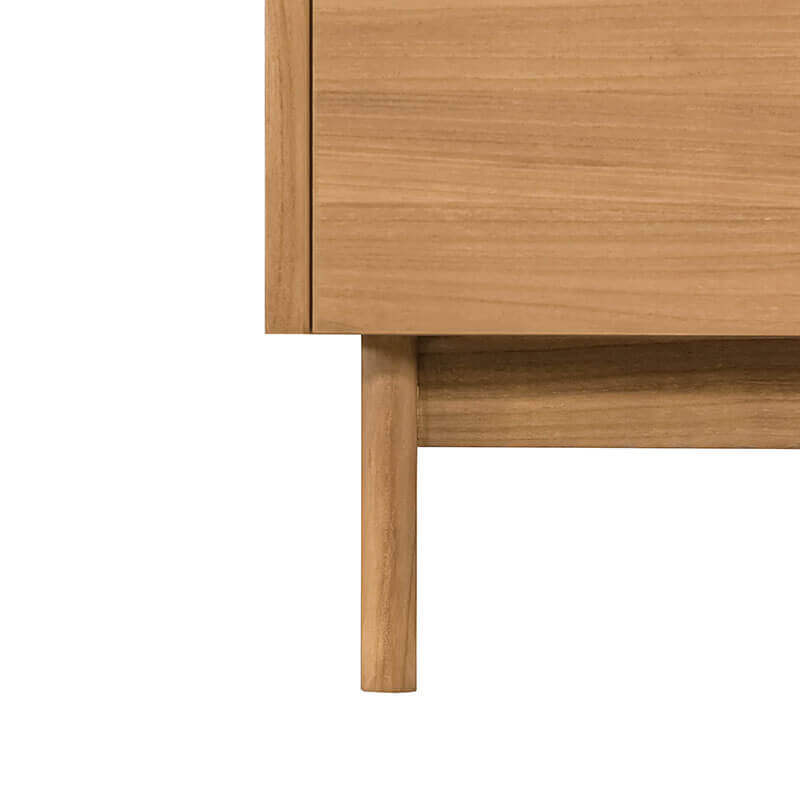 Kayla 72 Double Vanity Natural Teak Cabinet Only Base