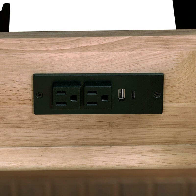 Kenzo 47 inch Single Sink Bathroom Vanity with Dual Mount Option Walnut in White Solid Socket