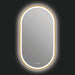 Kiara Led Mirror Brushed Gold Front View