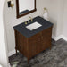 Kinnsden 36 Inch Single Vanity Sable Oak in Charcoal Soapstone Silestone Top