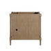 Kinnsden 36 Inch Single Vanity Weathered Oak Cabinet Only Back View