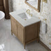 Kinnsden 36 Inch Single Vanity Weathered Oak in Ethereal Noctis Top