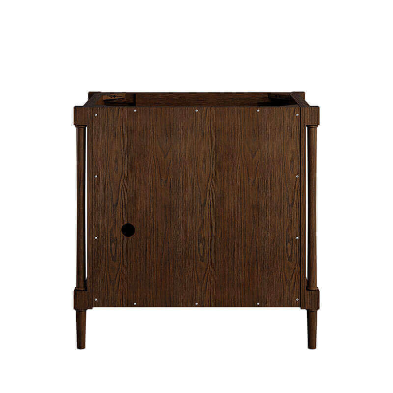 Kinnsden 36" Single Vanity Sable Oak Back View