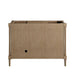 Kinnsden 48 Inch Single Vanity Weathered Oak Cabinet Only Back View
