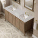 Kinnsden 72 Inch Single Vanity Weathered Oak in Eternal Jasmine Pearl Silestone Top