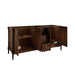 Kinnsden 72 Single Vanity Sable Oak Cabinet Only Corner View