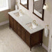 Kinnsden 72 Single Vanity Sable Oak in Eternal Jasmine Pearl Silestone Top