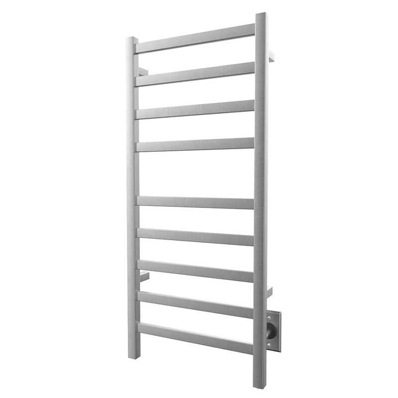 Kontour Square 18 X 40 Inch Towel Warmer Brush Nickel Hardwired Corner View