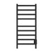 Kontour Square 18 X 40 Inch Towel Warmer Matte Black Hardwired Front View