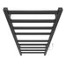 Kontour Square 18 X 40 Inch Towel Warmer Matte Black Plug-in Top View