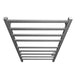Kontour Square 24 X 40 Inch Towel Warmer Brushed Nickel Hardwired Top View