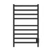Kontour Square 24 X 40 Inch Towel Warmer Matte Black Hardwired Front View