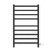 Kontour Square 24 X 40 Inch Towel Warmer Matte Black Plug-in Front View