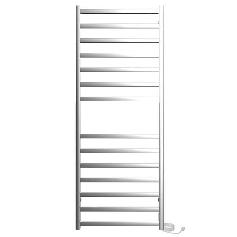 Kontour Square 24 X 60 Towel Warmer Chrome Plug-in Front View