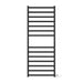 Kontour Square 24 X 60 Towel Warmer Matte Black Plug-in Front View