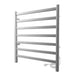 Kontour Square 24x 27 Inch Towel Warmer Brushed Nickel Plug-in Corner View