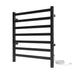 Kontour Square 24x 27 Inch Towel Warmer Matte Black Plug-in Corner View