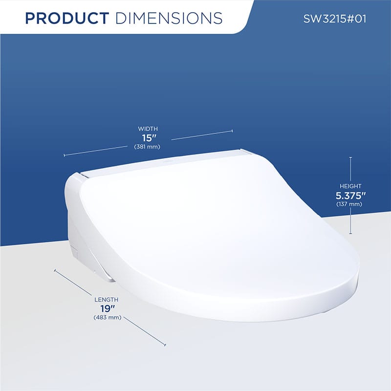 KS5 Bidet Toilet Seat Dimension