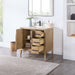 Laurel 36" Single Bathroom Vanity with Top Weathered Fir Open Drawer