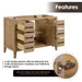 Laurel 48 inch Single Bathroom Vanity with Top Weathered Fir Hinges