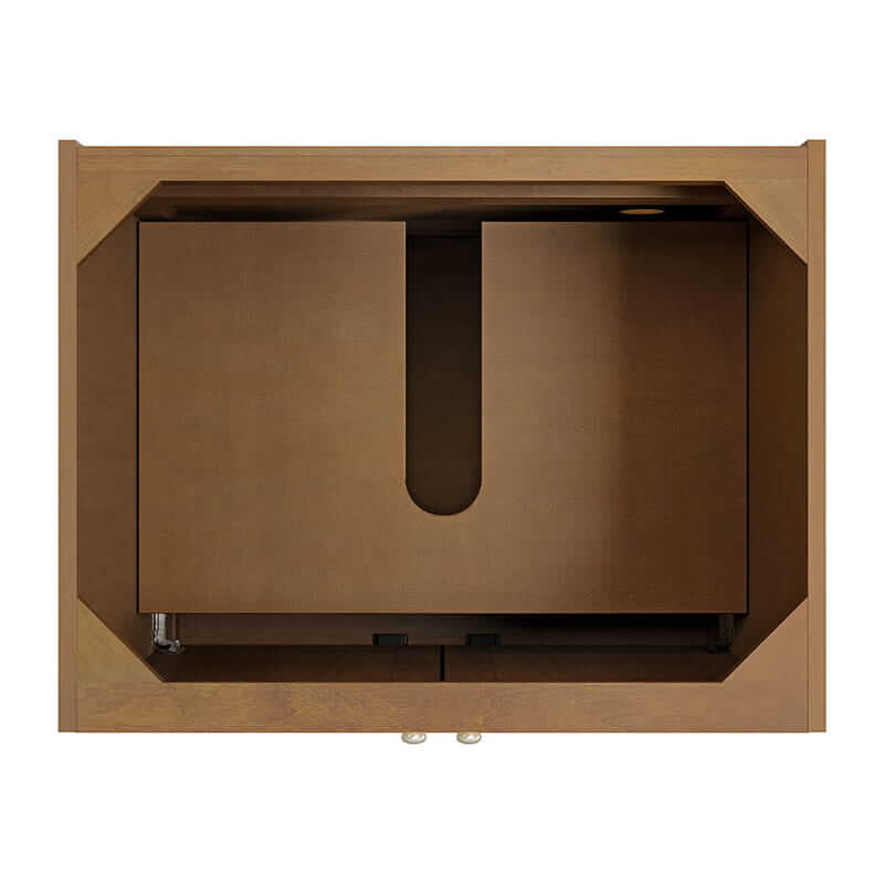 Laurent 30 Inch Single Vanity in Honey Oak Top View