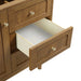 Laurent 36 Inch Single Vanity in Honey Oak Full Extension Drawer