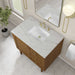 Laurent 36 Inch Single Vanity in Honey Oak With Ethereal Noctis Silestone Top
