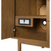 Laurent 36 Inch Single Vanity in Honey Oak With Integrated USB/120V Outlet