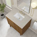 Laurent 36 Inch Single Vanity in Honey Oak With Siberian Silestone Top