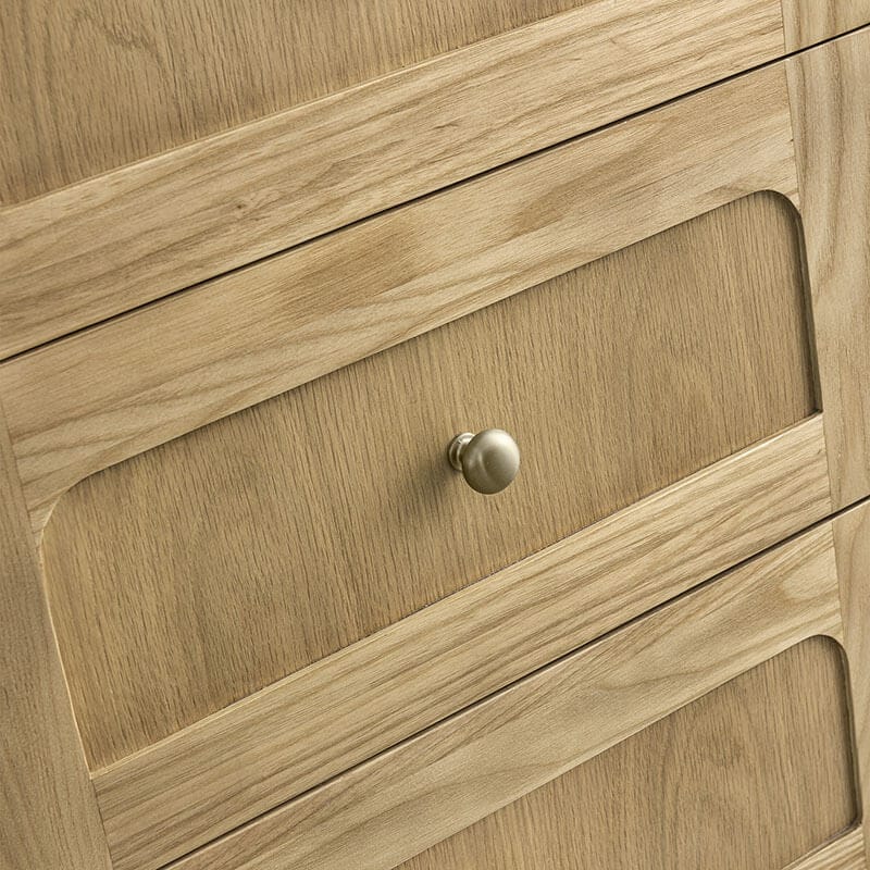 Laurent 36 Inch Single Vanity Light Natural Oak Close Up