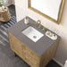 Laurent 36 Inch Single Vanity Light Natural Oak Grey Expo Top