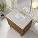 Laurent 36" Single Vanity in Honey Oak With Eternal Jasmine Pearl Silestone Top