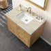 Laurent 36" Single Vanity in Light Natural Oak With Tajnar Eclos Top