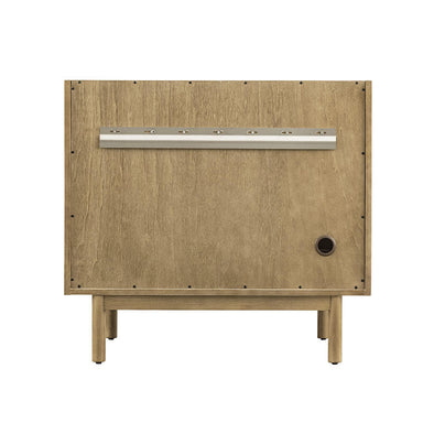 Laurent 36 Single Vanity Light Natural Oak Back View