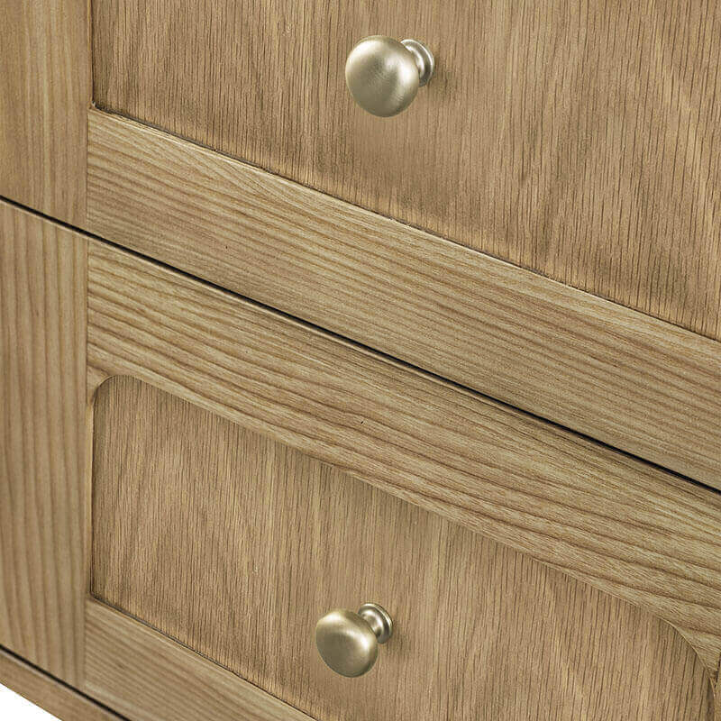 Laurent 48 Inch Single Vanity Light Natural Oak Knob