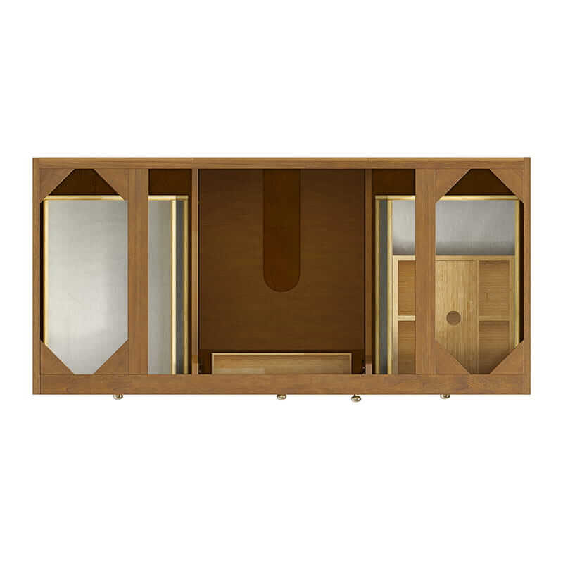 Laurent 48" Single Vanity in Honey Oak Top View