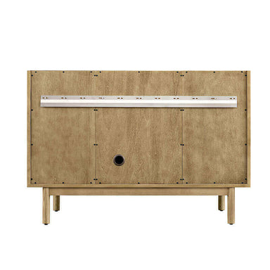 Laurent 48 Single Vanity Light Natural Oak Back View