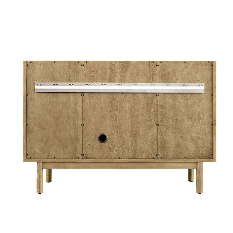 Laurent 48 Single Vanity Light Natural Oak Back View