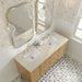 Laurent 60" Double Vanity in Light Natural Oak With Tajnar Eclos Top