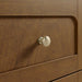 Laurent 60 Inch Double Vanity in Honey Oak With Champagne Brass Pulls