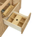 Laurent 60 Inch Double Vanity in Light Natural Oak Top View Drawers