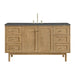Laurent 60 Inch Single Vanity in Light Natural Oak With Parisien Bleu Quartz Top