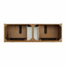Laurent 72" Double Vanity in Honey Oak Top View