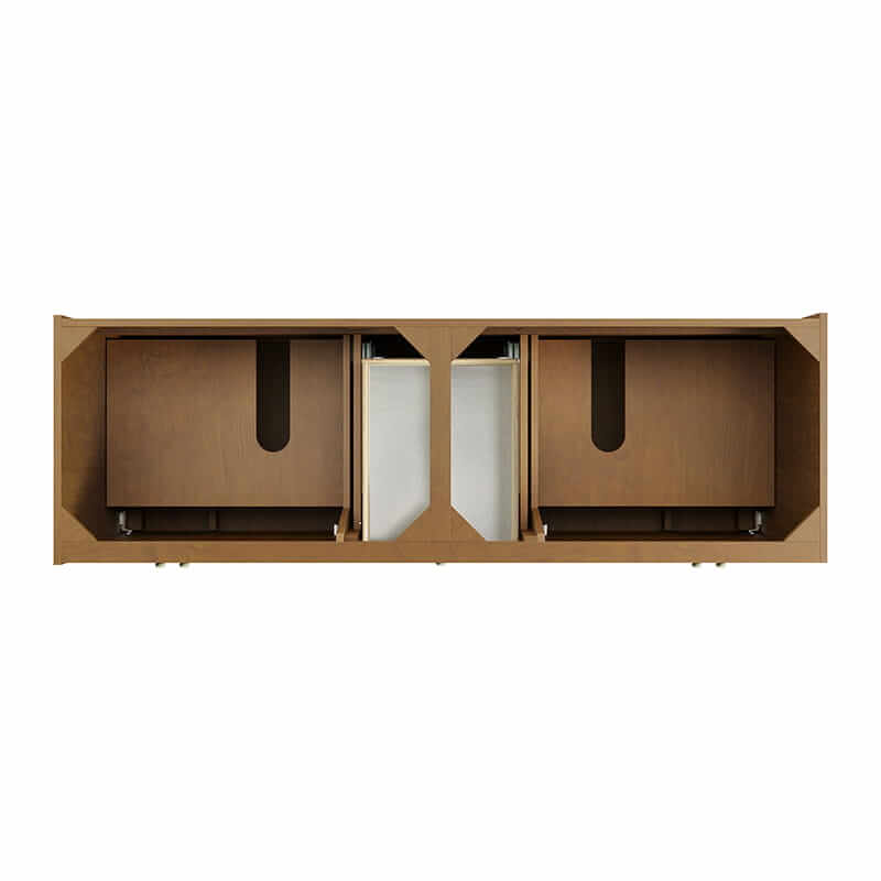 Laurent 72" Double Vanity in Honey Oak Top View