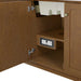 Laurent 72 Inch Double Vanity in Honey Oak With Integrated USB/120V Outlet