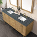 Laurent 72 Inch Double Vanity Top View With Countertop