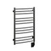 Laveno 19.5 X 31 Towel Warmer Matte Black Corner View