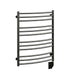 Laveno 23.5 X 31 Towel Warmer Matte Black Corner View
