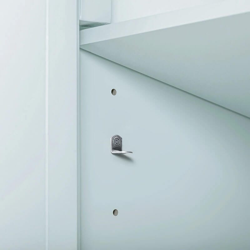 Layla 48 Left-Offset Single Sink Bathroom Vanity Ice Blue Cabinet Only Adjustable Shelf