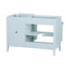 Layla 48 Left-Offset Single Sink Bathroom Vanity Ice Blue Cabinet Only Back View